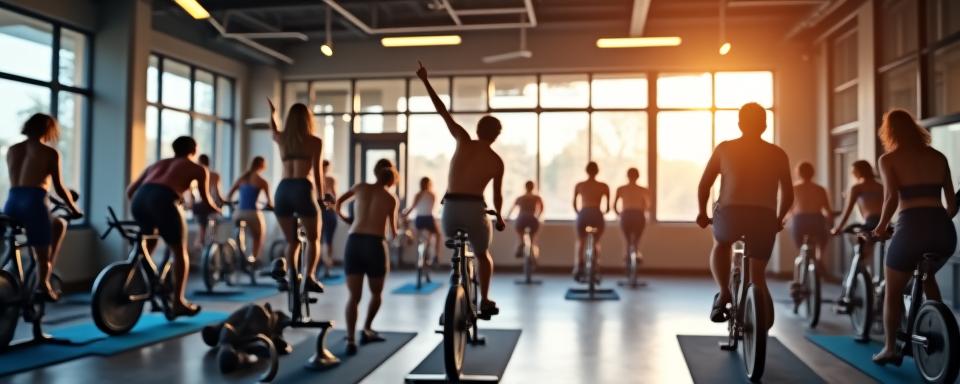 Gente entrenando en el gimnasio con energía y motivación en un horario flexible